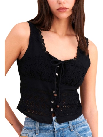 top attrattivo με διατρήσεις 9923181-black γυναικείο