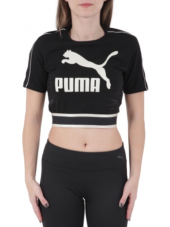 μπλούζα κοντομάνικη puma revolt cropped tee 578337-01 σε προσφορά