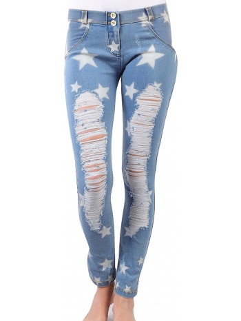 παντελόνι υφασμάτινο freddy wr.up super skinny σε προσφορά