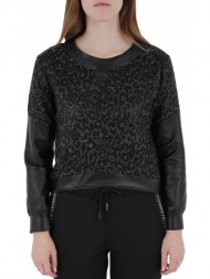 μπλούζα μακρυμάνικη jijil shirt with rounded neckline j0707