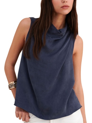 top attrattivo μονόχρωμο 9923700-grey blue γυναικείο