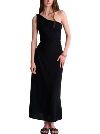 φόρεμα ale με έναν ώμο και σκίσιμο 8921122-black γυναικείο
