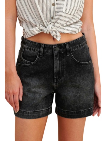 σορτς attrattivo τζιν washed 9923093-black γυναικείο