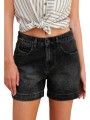 σορτς attrattivo τζιν washed 9923093-black γυναικείο