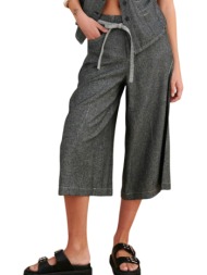 παντελόνι υφασμάτινο attrattivo ζιπ κιλότ τύπου denim 9923076-black γυναικείο