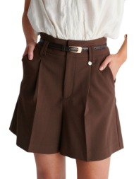 βερμούδα ale με ζώνη 8923185-brown γυναικείο