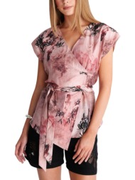 top ale κρουαζέ με εμπριμέ μοτίβο 8923194-multicolor γυναικείο