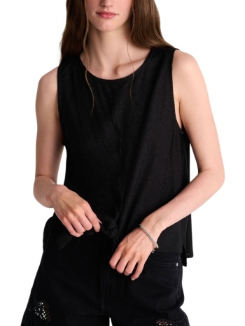 top ale μονόχρωμο με κόμπο 8922431-black γυναικείο