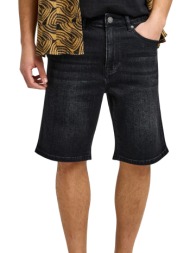 βερμούδα funky buddha slim tapered βερμούδα τζην fbm013-072-03-black ανδρικό