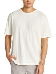 μπλούζα κοντομάνικη funky buddha relaxed t-shirt fbm013-309-04-off white ανδρικό