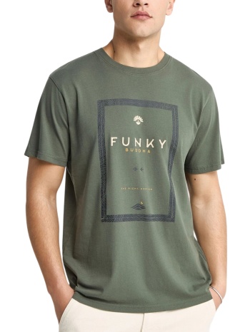 μπλούζα κοντομάνικη funky buddha με τύπωμα