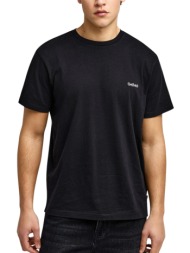μπλούζα κοντομάνικη funky buddha μονόχρωμη fbm013-001-04-black ανδρικό