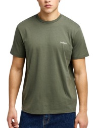 μπλούζα κοντομάνικη funky buddha μονόχρωμη fbm013-001-04-deep forest ανδρικό