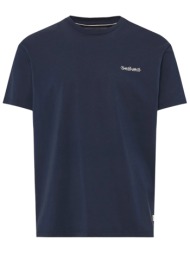 μπλούζα κοντομάνικη funky buddha μονόχρωμη fbm013-001-04-navy ανδρικό