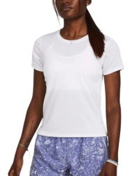 μπλούζα κοντομάνικη under armour streaker 1382434-100 γυναικείο
