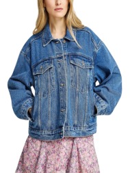 μπουφάν funky buddha jean μπουφάν fbl013-164-01-md blue γυναικείο