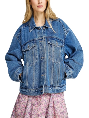 μπουφάν funky buddha jean μπουφάν fbl013-164-01-md blue