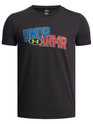 μπλούζα κοντομάνικη under armour overlay wm ss 6005069-001 αγόρι
