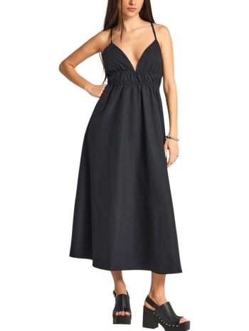 φόρεμα funky buddha μάξι fbl013-129-13-black γυναικείο