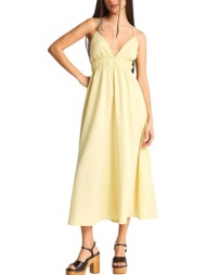 φόρεμα funky buddha μάξι fbl013-129-13-lemonade γυναικείο