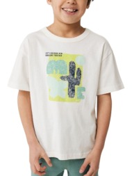 μπλούζα κοντομάνικη mexx with print mf007805441b-off white αγόρι