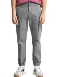παντελόνι υφασμάτινο funky buddha cargo με cuffed τελείωμα fbm013-030-02-steel grey ανδρικό