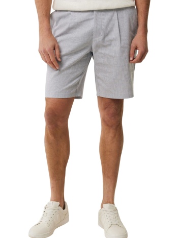 βερμούδα mexx striped linen blend shorts mf007301451m-faded σε προσφορά