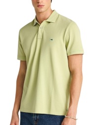 μπλούζα polo funky buddha με διακριτικό λογότυπο fbm013-001-11-foam green ανδρικό