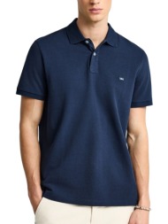 μπλούζα polo funky buddha με διακριτικό λογότυπο fbm013-001-11-navy ανδρικό