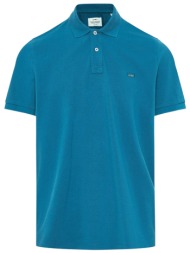 μπλούζα polo funky buddha με διακριτικό λογότυπο fbm013-001-11-ocean depth ανδρικό