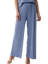 παντελόνι υφασμάτινο mexx elastic wide leg pants mf007006451w-mid blue γυναικείο