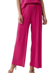 παντελόνι υφασμάτινο mexx elastic wide leg pants mf007006451w-deep pink γυναικείο