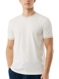 μπλούζα κοντομάνικη mexx pique tipping t-shirt mf007805051m-off white ανδρικό