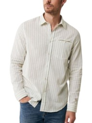πουκάμισο μακρυμάνικο mexx with pocket mf007204141m-off white ανδρικό