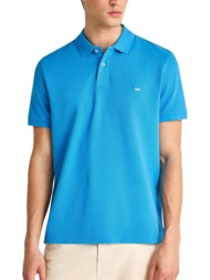 μπλούζα polo funky buddha με διακριτικό λογότυπο fbm013-001-11-ibiza blue ανδρικό