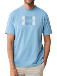 μπλούζα κοντομάνικη mexx logo print mf007804551m-fresh blue ανδρικό