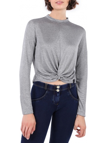 μπλούζα μακρυμάνικη freddy crop με κόμπο f9wfnt3-h61l σε προσφορά