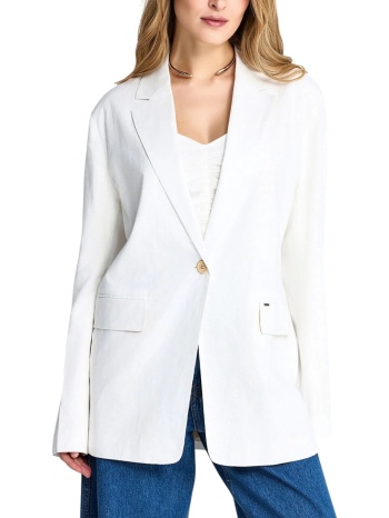 σακάκι funky buddha linen blend fbl013-109-01-off white
