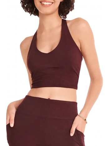 μπλούζα αμάνικη dkny balance v-neck tracerback crop top σε προσφορά