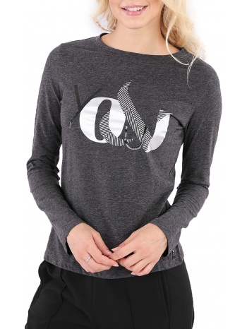 μπλούζα μακρυμάνικη freddy mε μεταλλιζέ τύπωμα μπροστά σε προσφορά