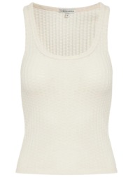top funky buddha ribtanktop fbl013-110-17-chalk γυναικείο