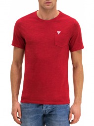 μπλούζα κοντομάνικη guess crew core bar m01i49k6xn0-h581