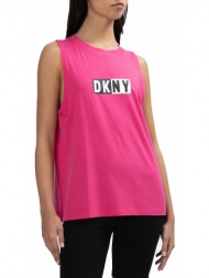 μπλούζα αμάνικη dkny logo dp2t5892-8ee