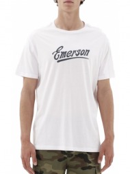 μπλούζα κοντομάνικη emerson s/s t-shirt 231.em33.130-white