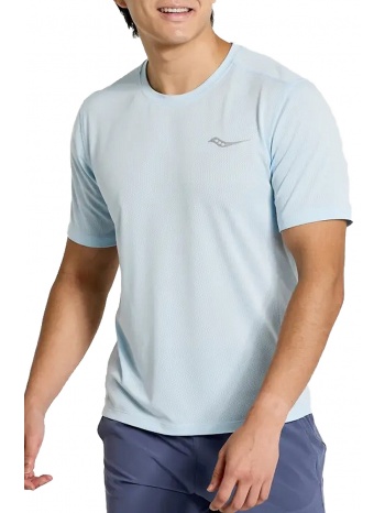 μπλούζα κοντομάνικη saucony stopwatch sam800278-va σε προσφορά