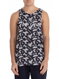 μπλούζα αμάνικη new era new york yankees allover mlb island tank 11935284-nvy