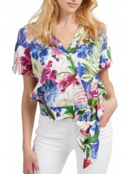 μπλούζα κοντομάνικη guess alva bowed w3gh81wd8g2-p19r