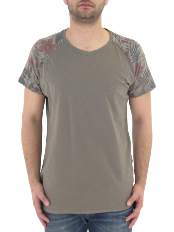 μπλούζα κοντομάνικη adeep floral sleeves f528pe14102 σε προσφορά