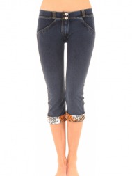 παντελόνι υφασμάτινο freddy wr.up κάπρι με ρεβέρ wrup13ls1e-joy3