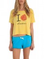 μπλούζα κοντομάνικη sneak aces i love 4039-615-yellow
